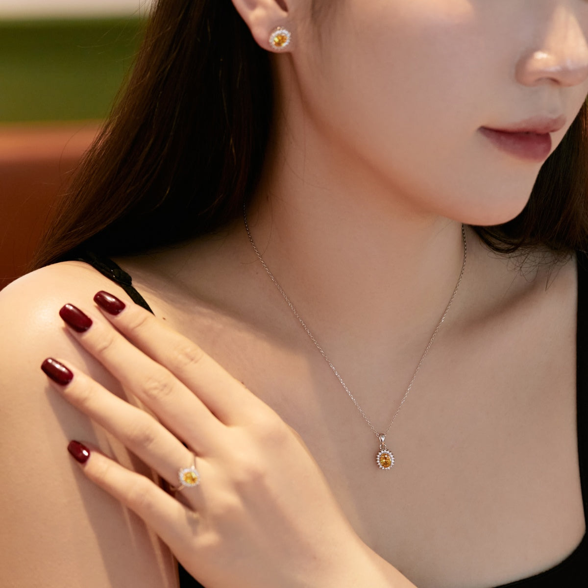 [Rose Tomorrow]Delicate Radiant Oval Cut Daily Earrings