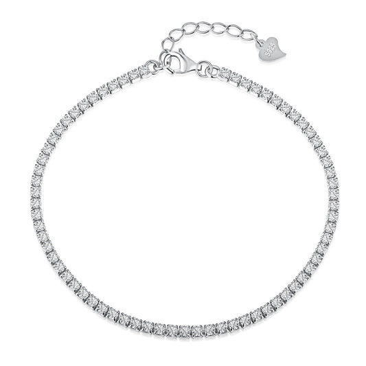 [Rose Tomorrow]Radiant Shinning Princess Cut Tennis Bracelet