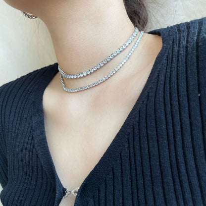 [Rose Tomorrow]Elegant Tennis Chain Necklace