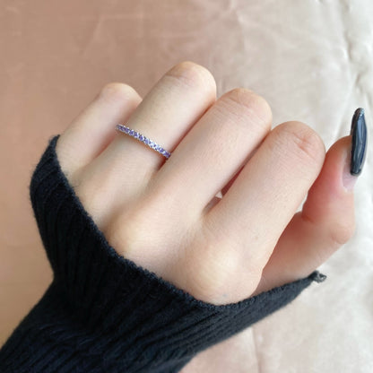 [Rose Tomorrow]Delicate Sparkling Round Cut Daily Ring