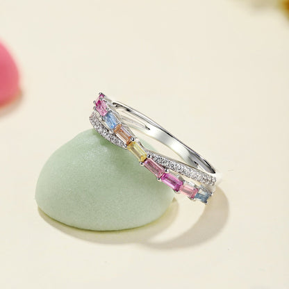 [Rose Tomorrow]Energetic Elegant Radiant Cut Party Ring