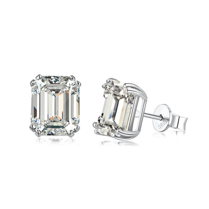 [Rose Tomorrow]Dazzling Square Shape Earrings