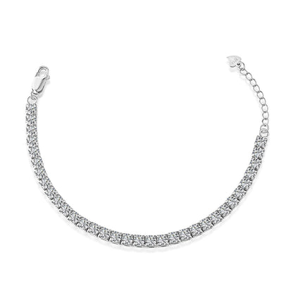 [Rose Tomorrow]Sparkling Radiant Princess Cut Tennis Bracelet