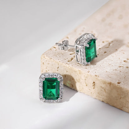 [Rose Tomorrow]Luxurious Dainty Emerald Cut Banquet Earrings