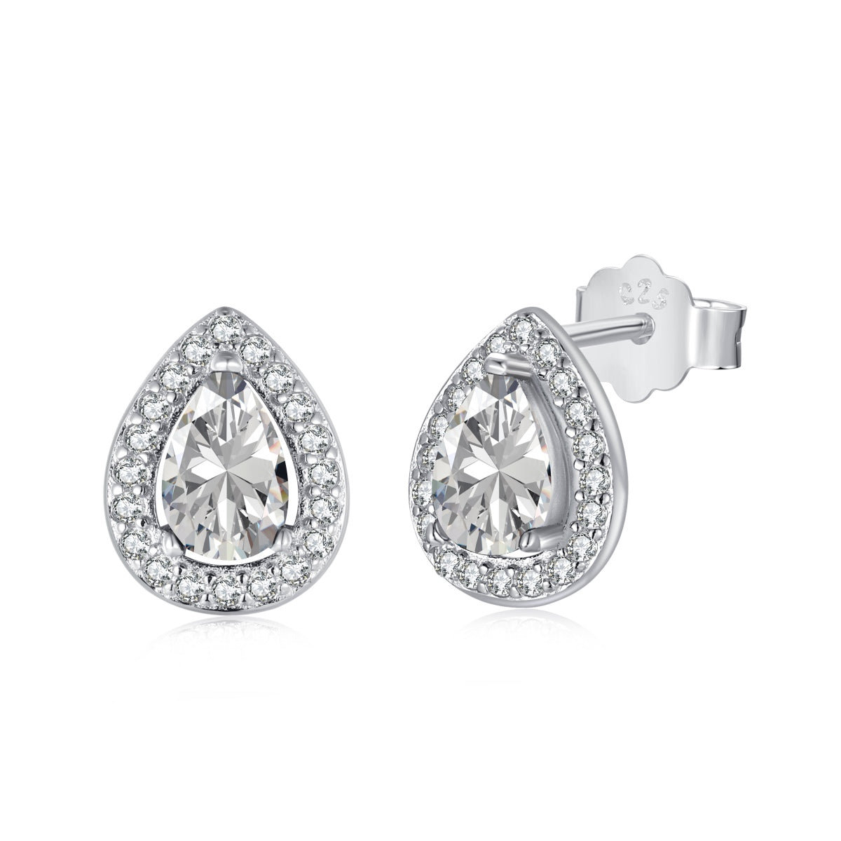 [Rose Tomorrow]Luxurious Water Drop Shape Earrings