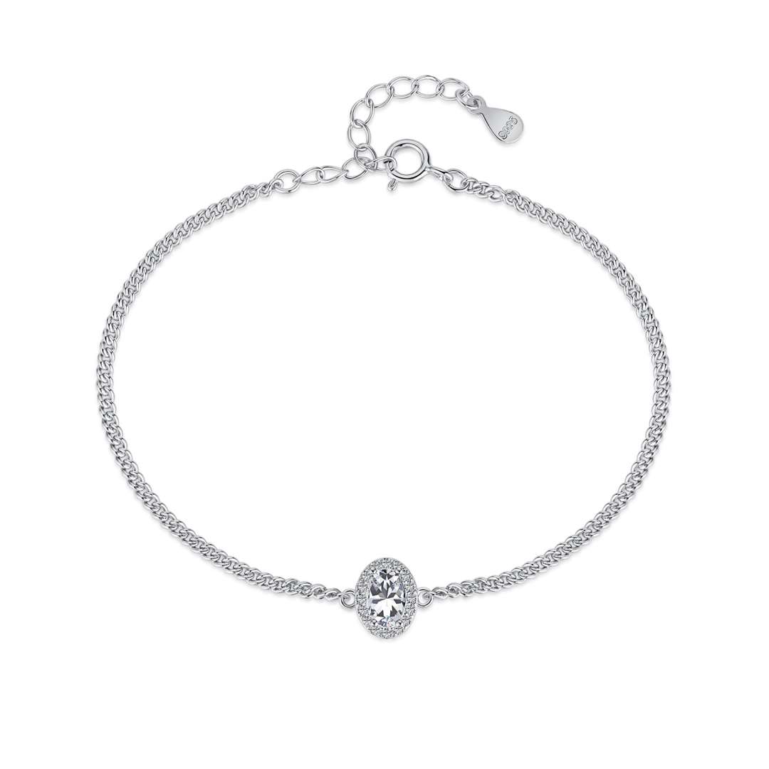 [Rose Tomorrow]Exquisite Oval Shape Bracelet