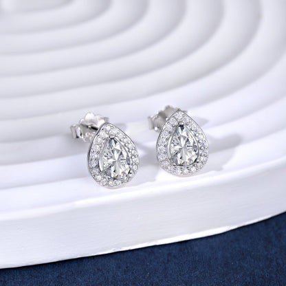 [Rose Tomorrow]Luxurious Water Drop Shape Earrings