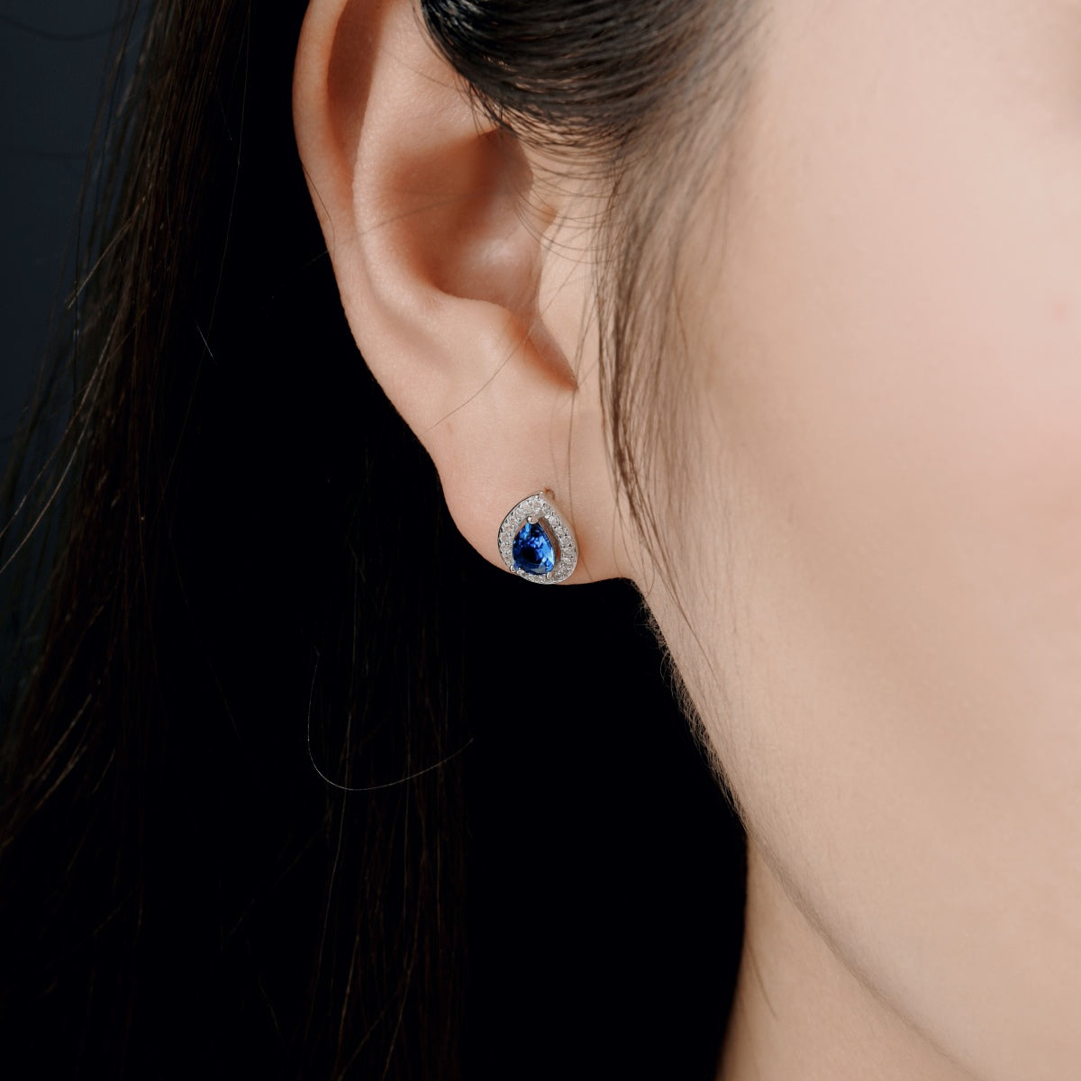 [Rose Tomorrow]Luxurious Water Drop Shape Earrings