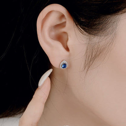 [Rose Tomorrow]Luxurious Water Drop Shape Earrings