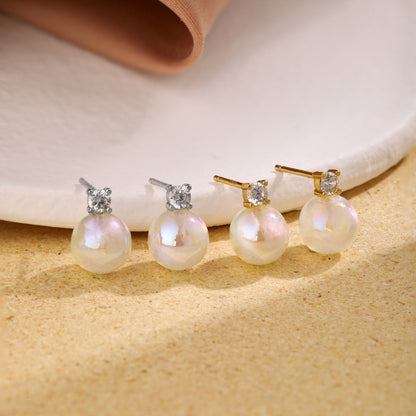 [Rose Tomorrow]Symphony Mermaid Pearl Earrings