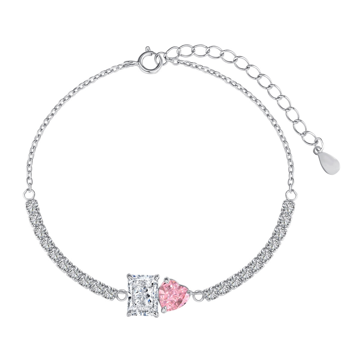 [Rose Tomorrow]Dazzling Unique Multi Shape Lover Bracelet