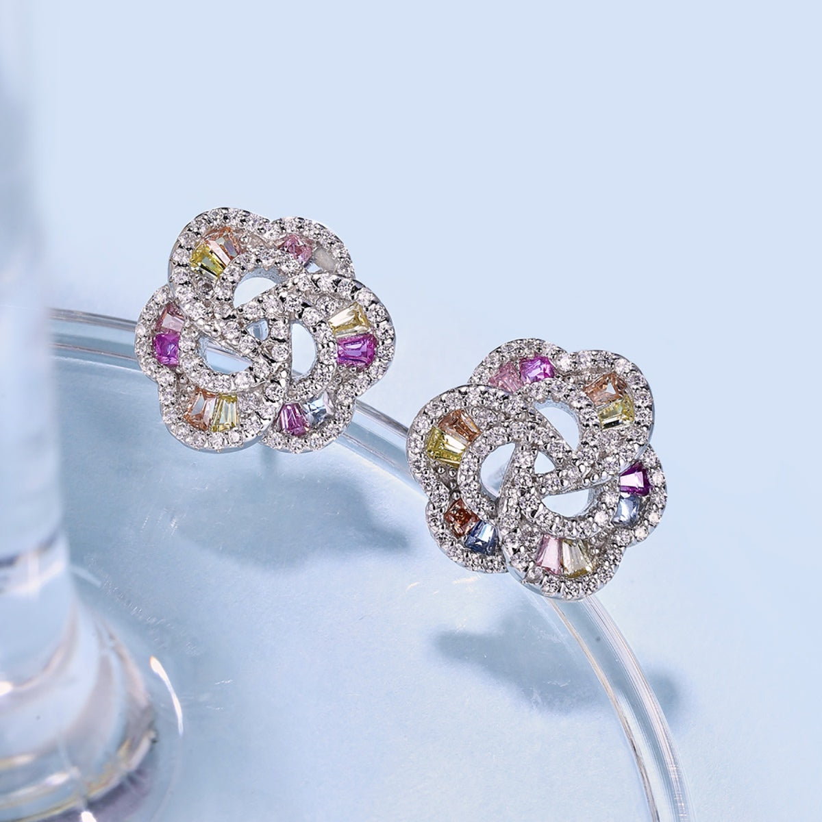 [Rose Tomorrow]Exquisite Flower Shape Daily Earrings