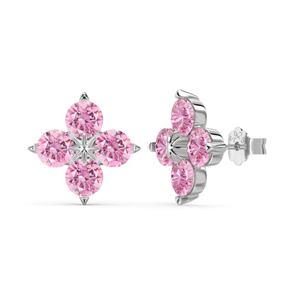 [Rose Tomorrow]Four-Leaf Clover Eight-Pointed Star Earrings