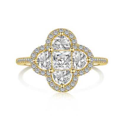 [Rose Tomorrow]Luxurious Eternity Flower Shape Banquet Ring