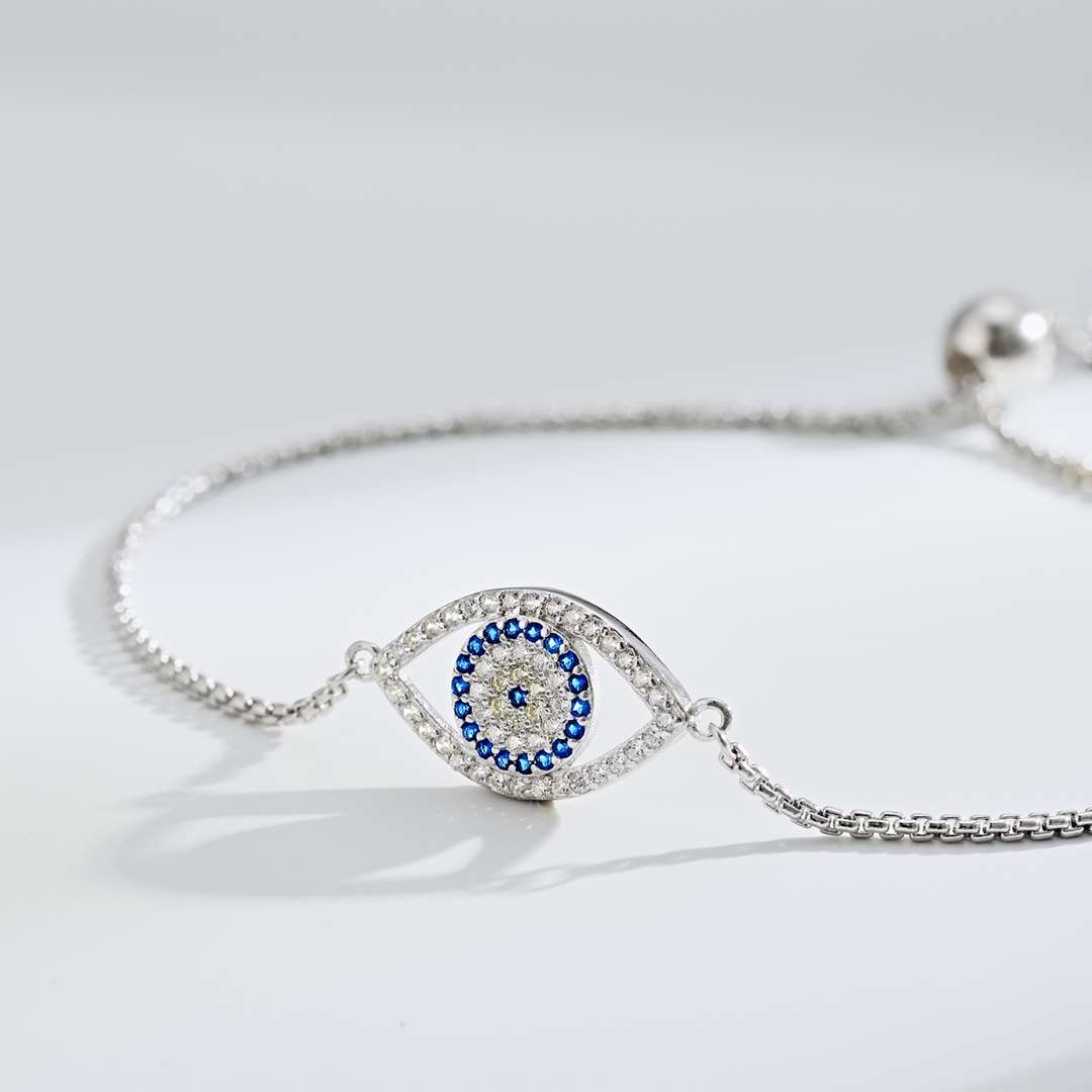 [Rose Tomorrow]Dazzling Eye Shape Necklace