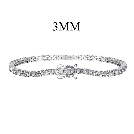 [Rose Tomorrow]Dainty Charming Round Cut Tennis Bracelet