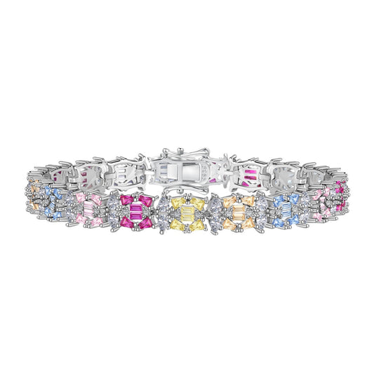 [Rose Tomorrow]Delicate Colorful Multi Cut Party Bracelet